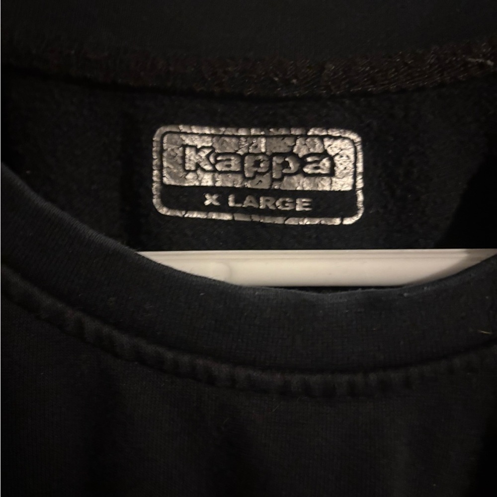 Kappa Men's Classic Black Crewneck Sweater - Picture 3 of 4